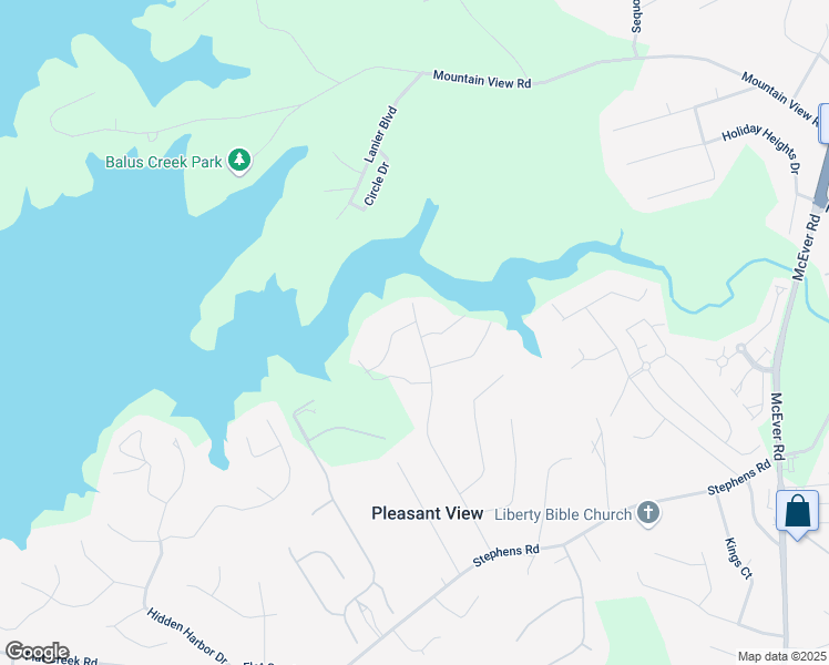 map of restaurants, bars, coffee shops, grocery stores, and more near 5114 Whites Mill Road in Gainesville