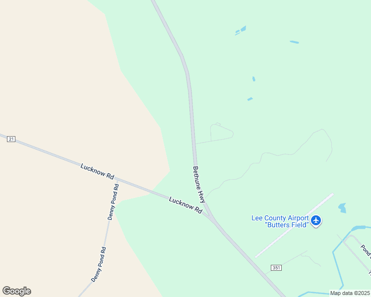 map of restaurants, bars, coffee shops, grocery stores, and more near 593 Bethune Highway in Bishopville