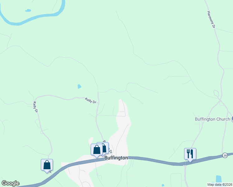 map of restaurants, bars, coffee shops, grocery stores, and more near 102 Hardwood Lane in Canton