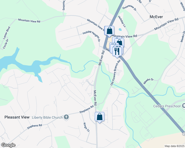 map of restaurants, bars, coffee shops, grocery stores, and more near 4739 Autumn Rose Trail in Oakwood