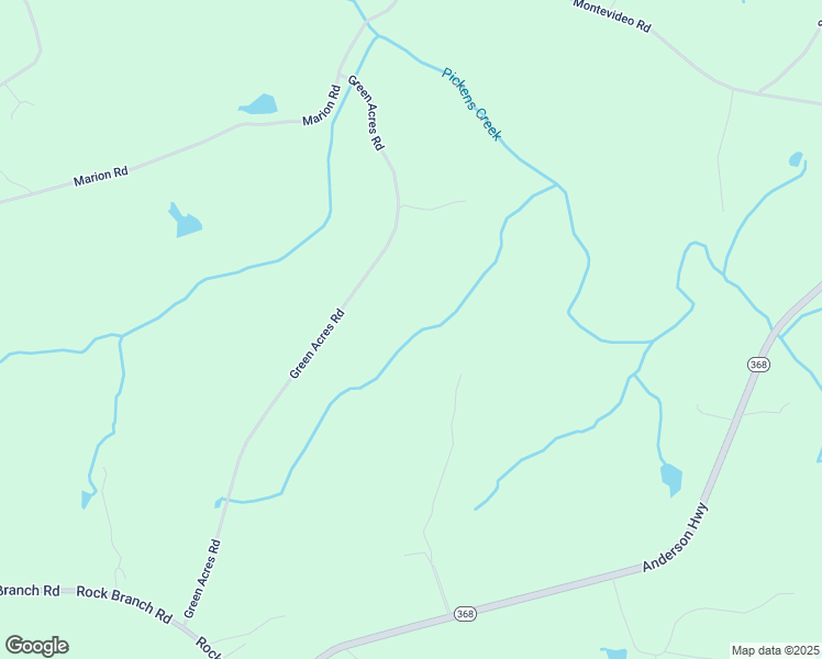 map of restaurants, bars, coffee shops, grocery stores, and more near 2992 Green Acres Road in Elberton