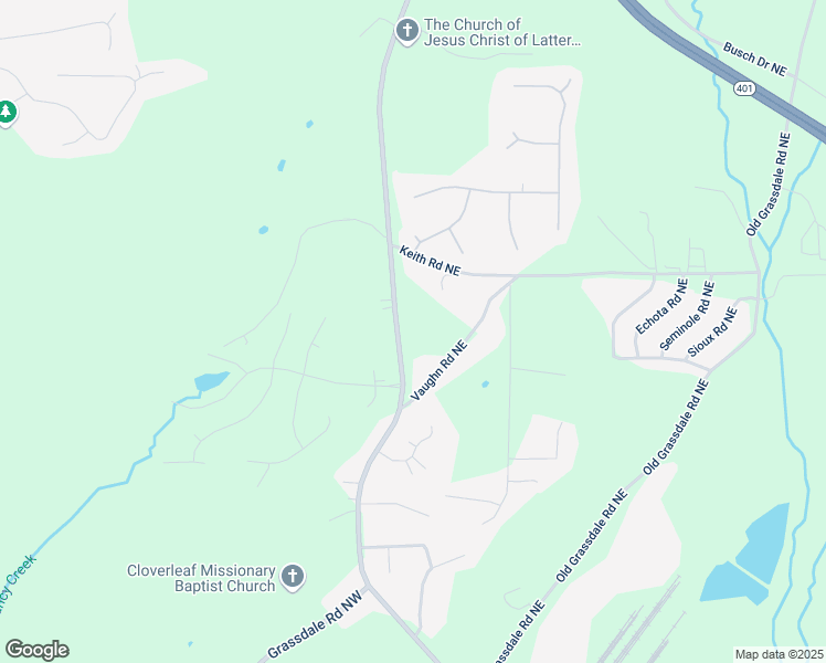 map of restaurants, bars, coffee shops, grocery stores, and more near 658 Peeples Valley Road Northeast in Cartersville