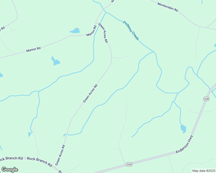 map of restaurants, bars, coffee shops, grocery stores, and more near 2992 Green Acres Road in Elberton