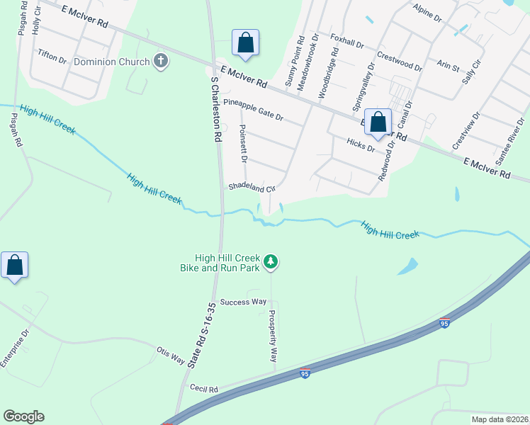 map of restaurants, bars, coffee shops, grocery stores, and more near 2920 Nails Place in Florence