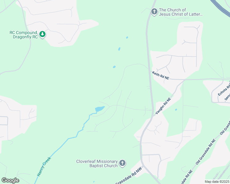 map of restaurants, bars, coffee shops, grocery stores, and more near 21 Laurelwood Lane in Cartersville