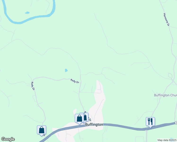 map of restaurants, bars, coffee shops, grocery stores, and more near 101 Hardwood Lane in Canton