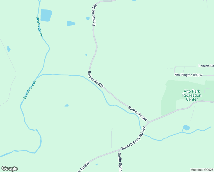 map of restaurants, bars, coffee shops, grocery stores, and more near 1015 Barker Road Southwest in Rome