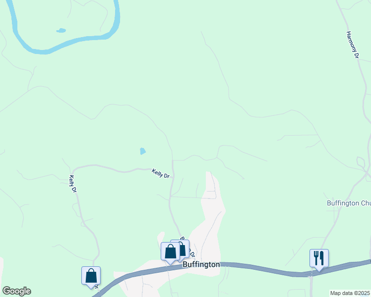 map of restaurants, bars, coffee shops, grocery stores, and more near 101 Hardwood Lane in Canton