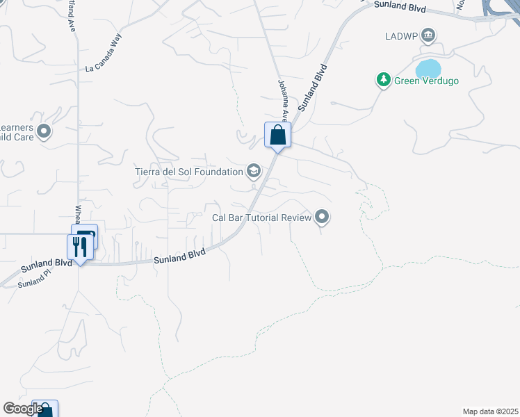 map of restaurants, bars, coffee shops, grocery stores, and more near 9851 Shadow Island Drive in Los Angeles