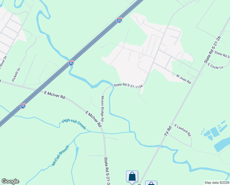 map of restaurants, bars, coffee shops, grocery stores, and more near 2512 West Black Creek Road in Florence