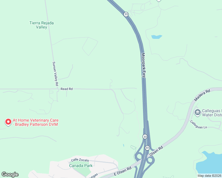 map of restaurants, bars, coffee shops, grocery stores, and more near 4944 Read Road in Moorpark