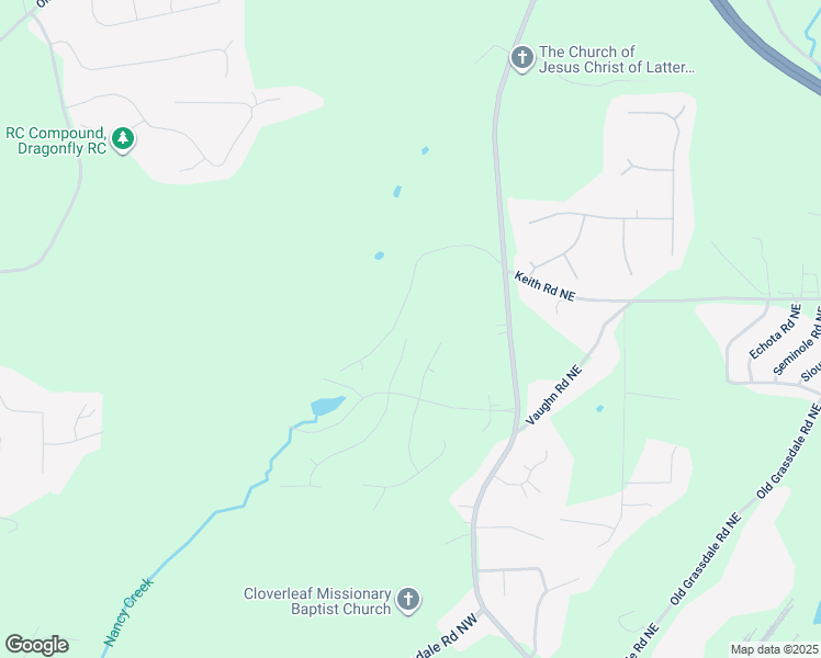 map of restaurants, bars, coffee shops, grocery stores, and more near 29 Laurelwood Lane in Cartersville