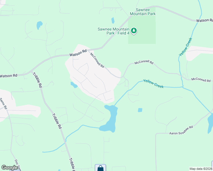map of restaurants, bars, coffee shops, grocery stores, and more near 4015 McConnell Road in Cumming