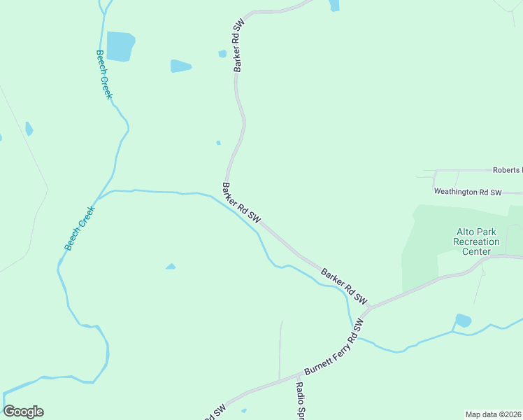 map of restaurants, bars, coffee shops, grocery stores, and more near 1015 Barker Road Southwest in Rome