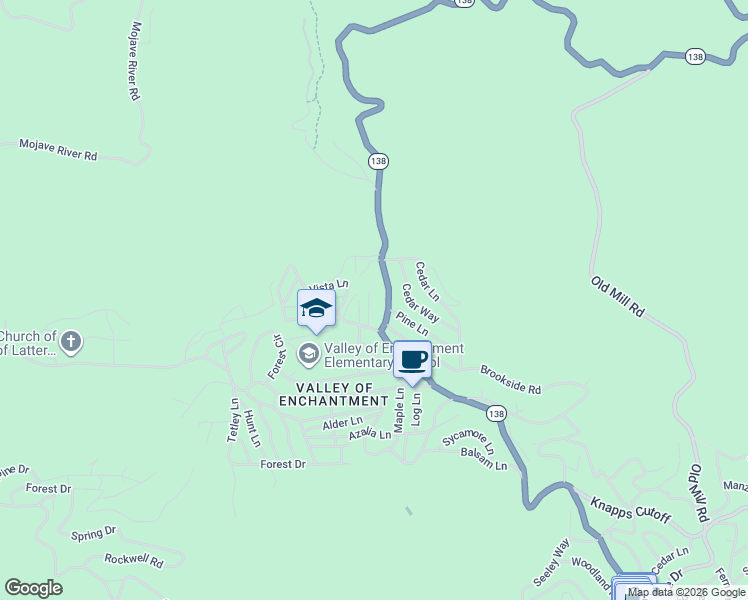 map of restaurants, bars, coffee shops, grocery stores, and more near 196 Meadow Lane in Rialto