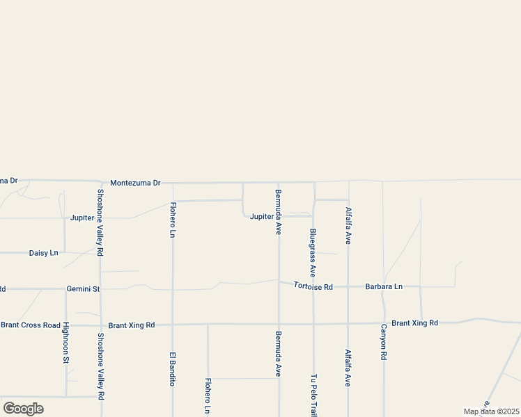 map of restaurants, bars, coffee shops, grocery stores, and more near 70125 Rainbow Road in Twentynine Palms