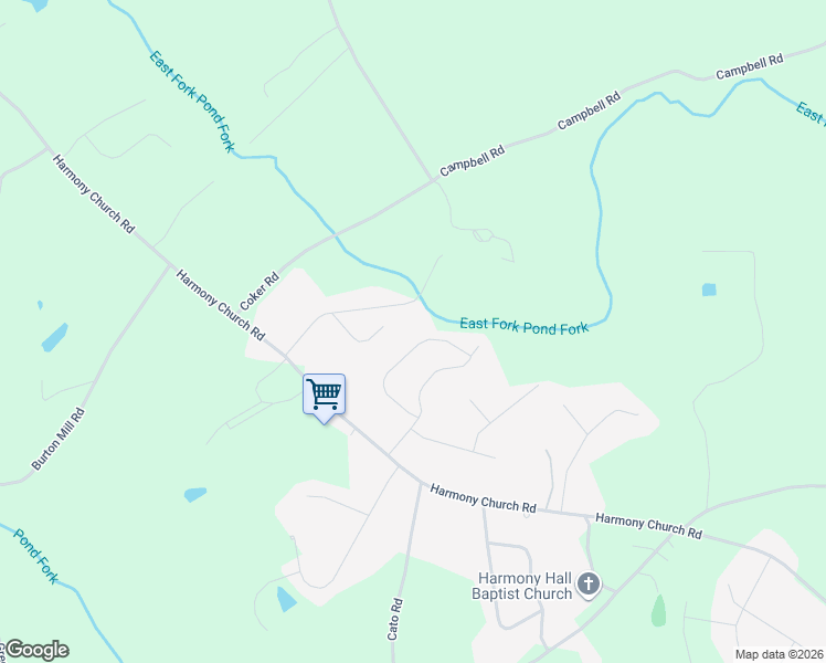 map of restaurants, bars, coffee shops, grocery stores, and more near 3950 Pinedale Lane in Gainesville