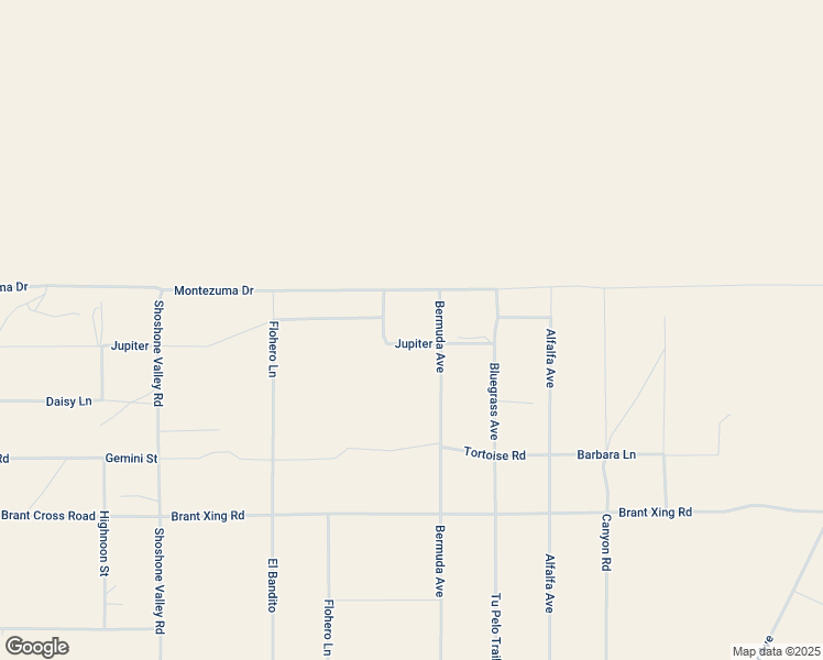 map of restaurants, bars, coffee shops, grocery stores, and more near 70125 Rainbow Road in Twentynine Palms