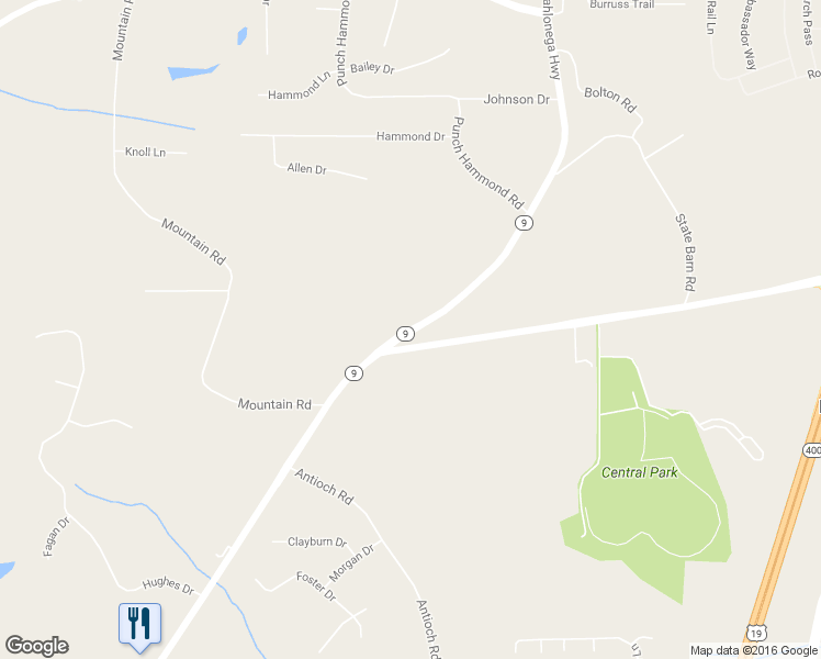 map of restaurants, bars, coffee shops, grocery stores, and more near 2041 Georgia 9 in Cumming