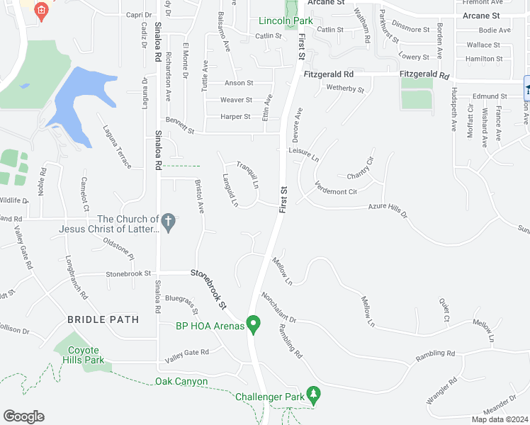 map of restaurants, bars, coffee shops, grocery stores, and more near 922 Carefree Drive in Simi Valley