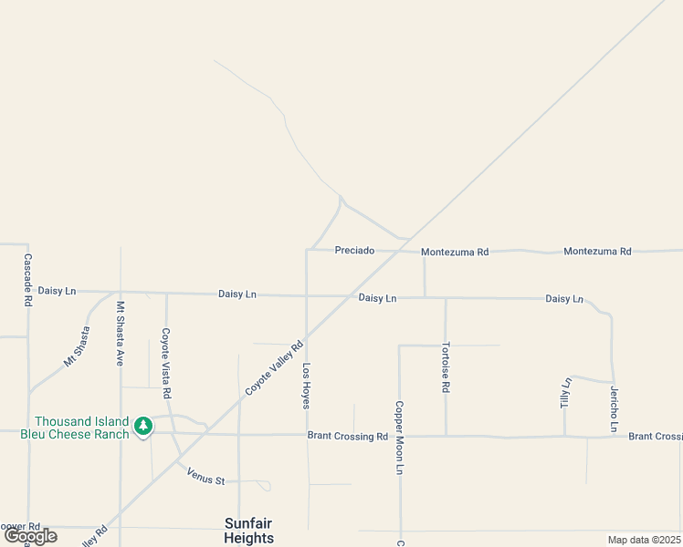 map of restaurants, bars, coffee shops, grocery stores, and more near 66372 Daisy Lane in Joshua Tree