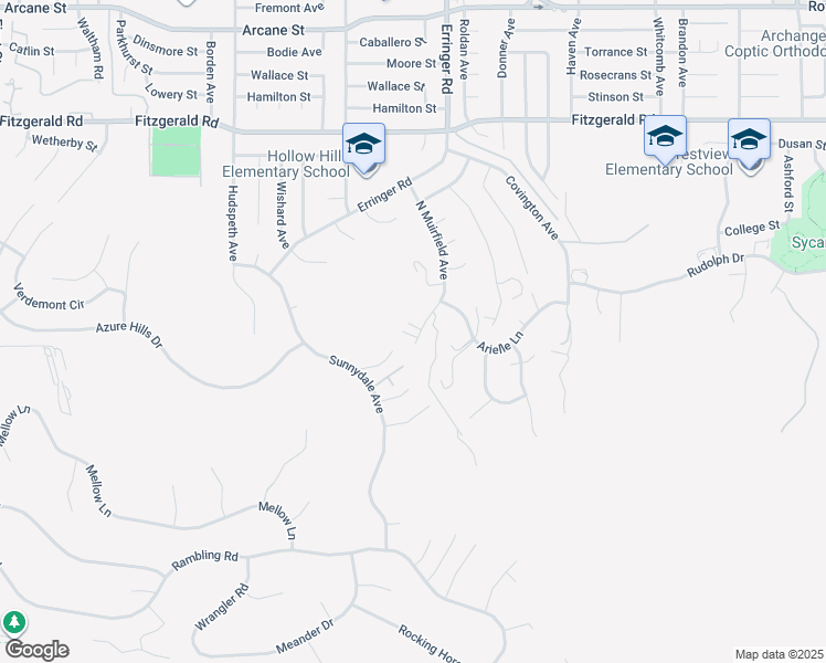 map of restaurants, bars, coffee shops, grocery stores, and more near 665 North Muirfield Avenue in Simi Valley