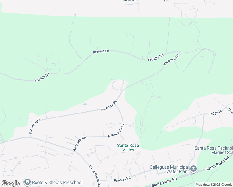 map of restaurants, bars, coffee shops, grocery stores, and more near 11923 Barranca Road in Santa Rosa Valley