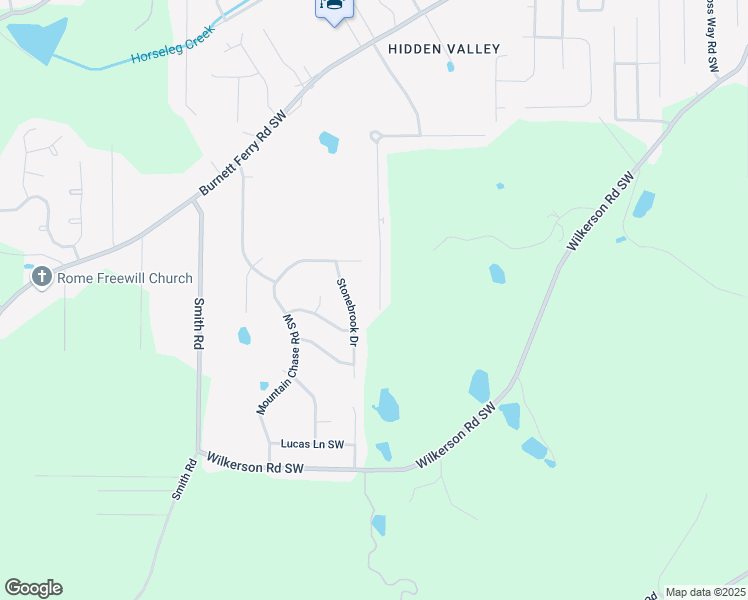 map of restaurants, bars, coffee shops, grocery stores, and more near 410 Leafmore Road Southwest in Rome
