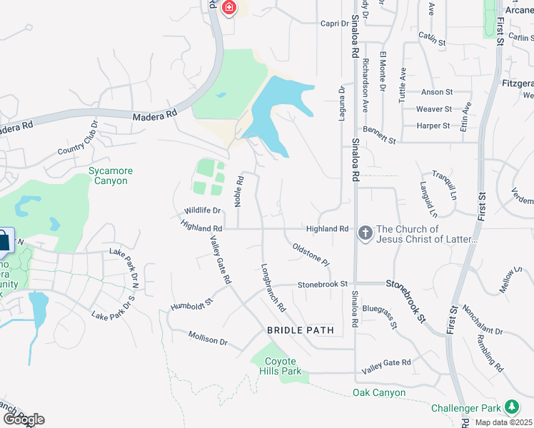 map of restaurants, bars, coffee shops, grocery stores, and more near 655 Oldstone Place in Simi Valley