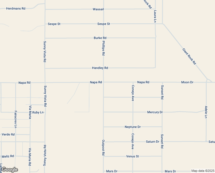 map of restaurants, bars, coffee shops, grocery stores, and more near 61329 Moon Drive in San Bernardino County