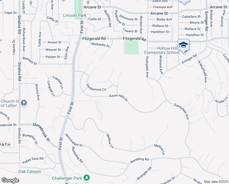 map of restaurants, bars, coffee shops, grocery stores, and more near 649 Coldbrook Place in Simi Valley