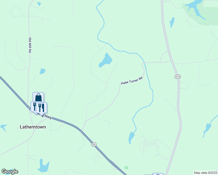 map of restaurants, bars, coffee shops, grocery stores, and more near 310 Della Smith Lane in Canton