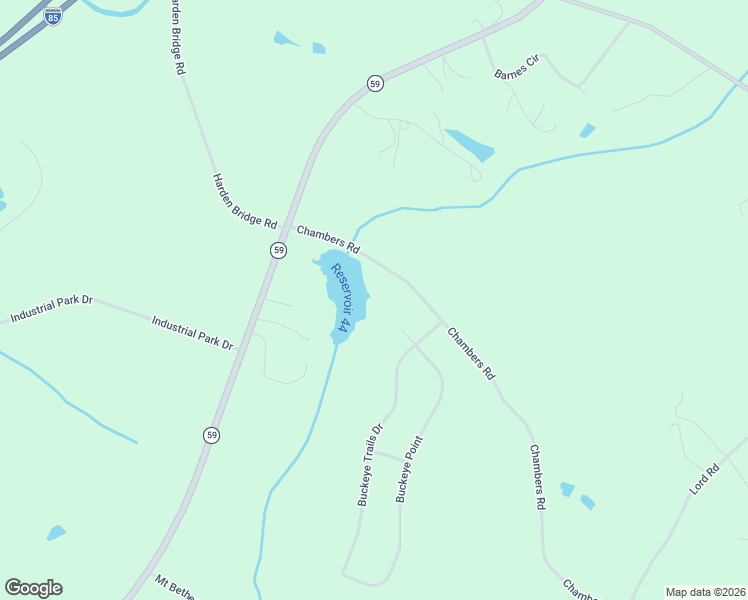 map of restaurants, bars, coffee shops, grocery stores, and more near 120 Buckeye Lane in Commerce