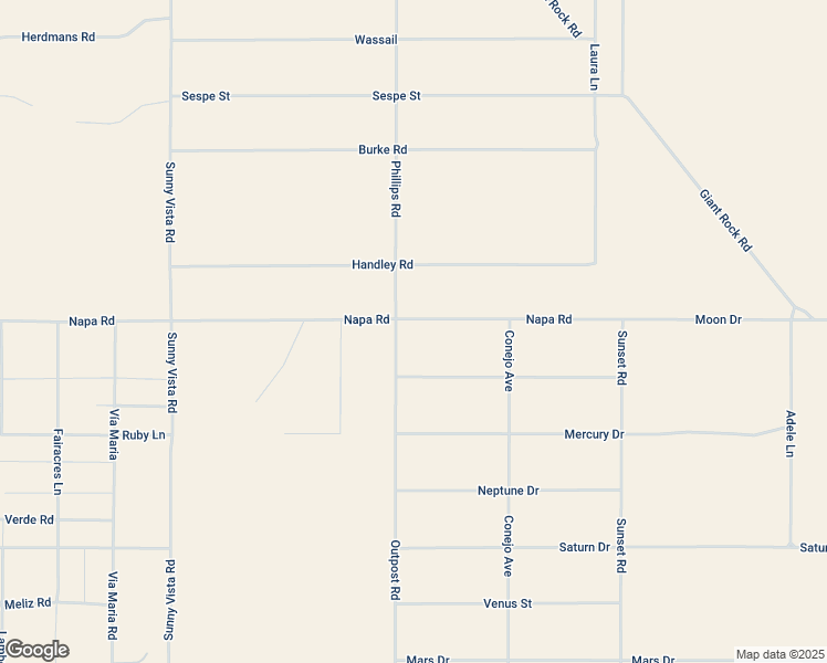 map of restaurants, bars, coffee shops, grocery stores, and more near 61329 Moon Drive in San Bernardino County