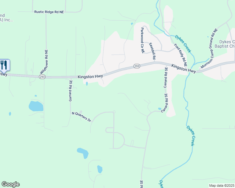 map of restaurants, bars, coffee shops, grocery stores, and more near 19 Everwood Court in Rome
