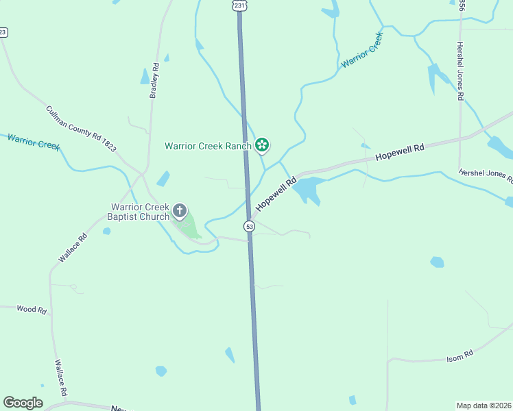 map of restaurants, bars, coffee shops, grocery stores, and more near 5991 Hopewell Road in Arab