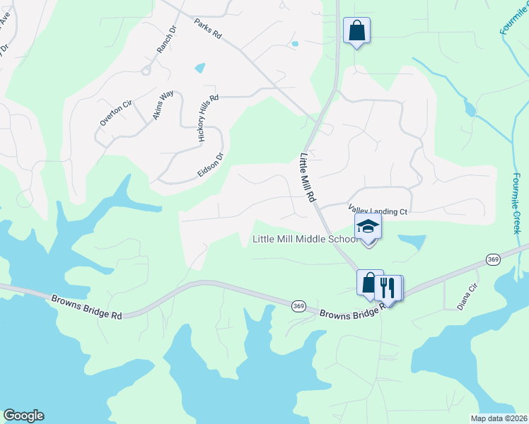 map of restaurants, bars, coffee shops, grocery stores, and more near 7240 Carter Court in Cumming