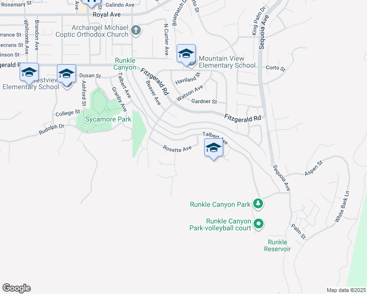 map of restaurants, bars, coffee shops, grocery stores, and more near 658 Comet Avenue in Simi Valley