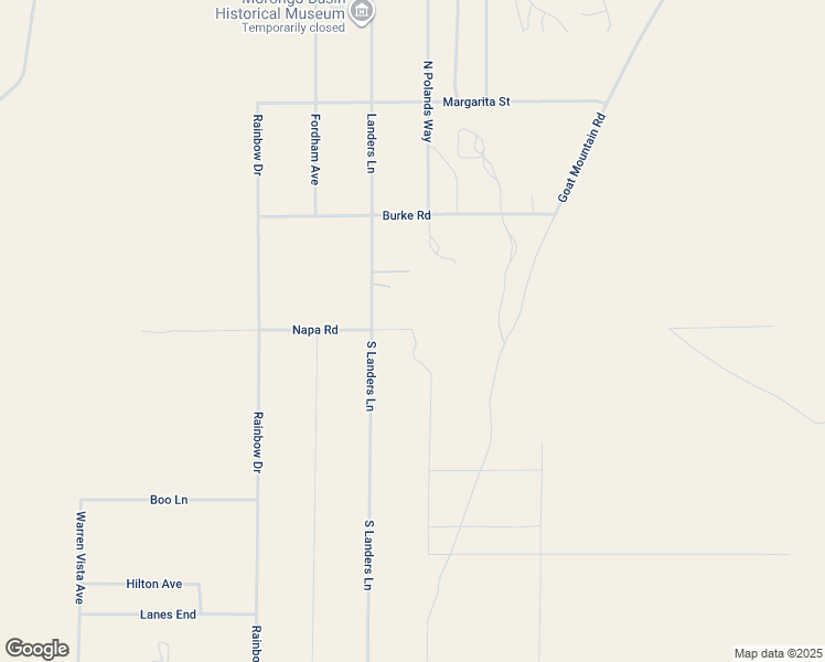 map of restaurants, bars, coffee shops, grocery stores, and more near 2 Polands Way in Yucca Valley