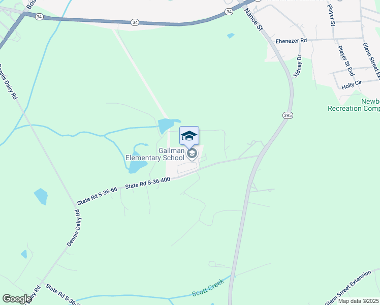 map of restaurants, bars, coffee shops, grocery stores, and more near 255 State Road S-36-400 in Newberry