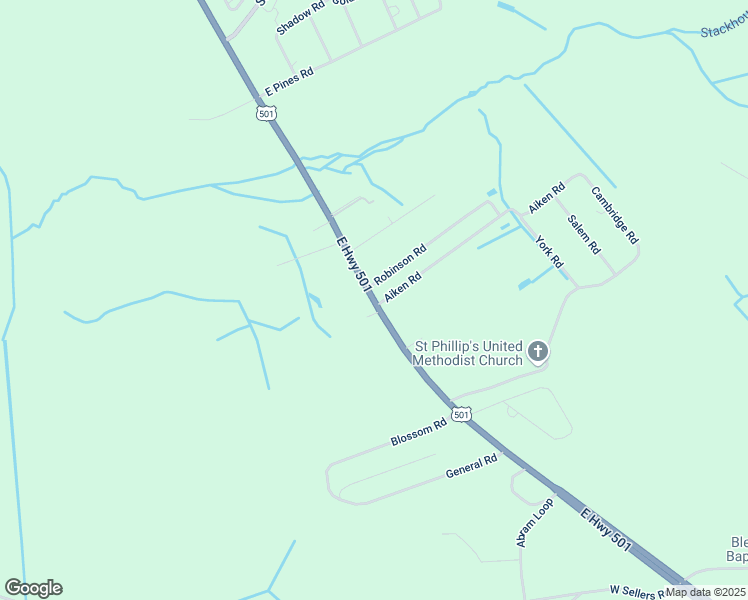 map of restaurants, bars, coffee shops, grocery stores, and more near 6138 Aiken Road in Marion