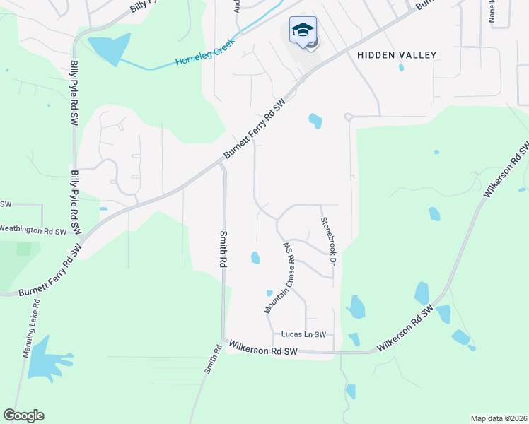 map of restaurants, bars, coffee shops, grocery stores, and more near 39 Mountain Chase Road Southwest in Rome