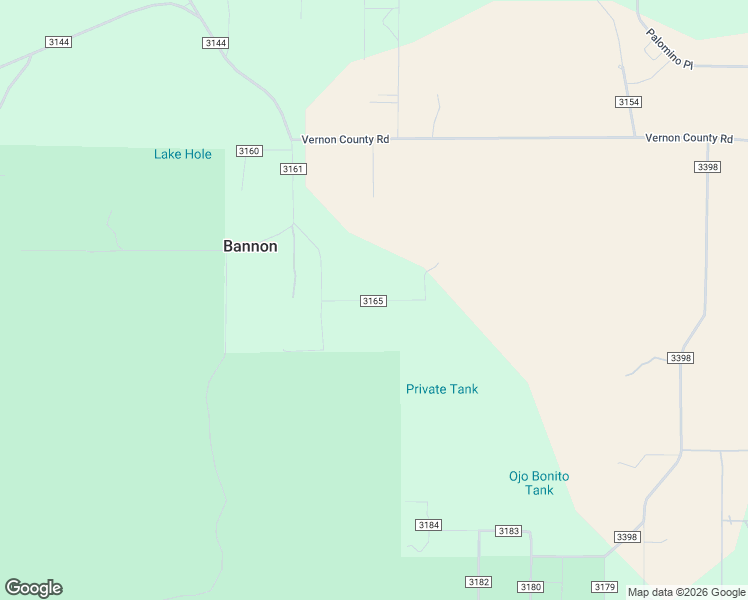 map of restaurants, bars, coffee shops, grocery stores, and more near County Road 3165 in Vernon