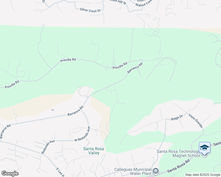 map of restaurants, bars, coffee shops, grocery stores, and more near 12060 Barranca Road in Santa Rosa Valley