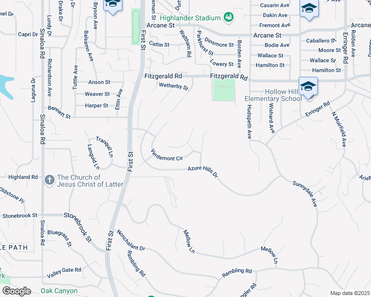 map of restaurants, bars, coffee shops, grocery stores, and more near 738 Chantry Circle in Simi Valley