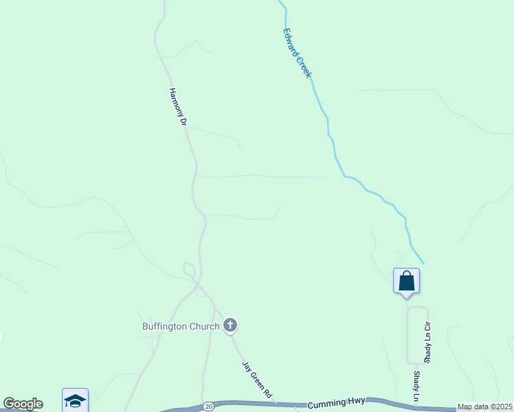 map of restaurants, bars, coffee shops, grocery stores, and more near 121 Harmony Oaks Trail in Canton