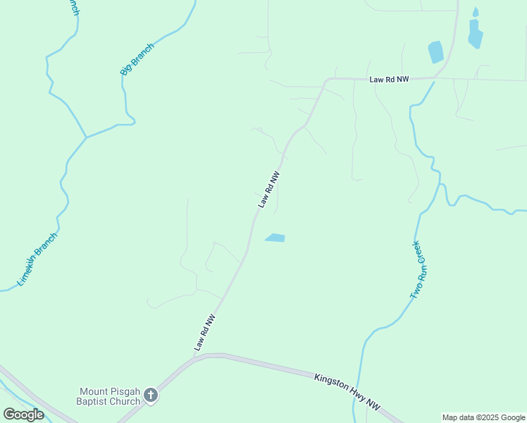 map of restaurants, bars, coffee shops, grocery stores, and more near 455 Law Road Northwest in Cartersville