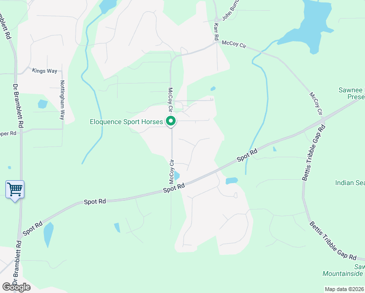 map of restaurants, bars, coffee shops, grocery stores, and more near 5345 Jess-Britt Court in Cumming