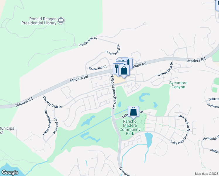 map of restaurants, bars, coffee shops, grocery stores, and more near in Simi Valley