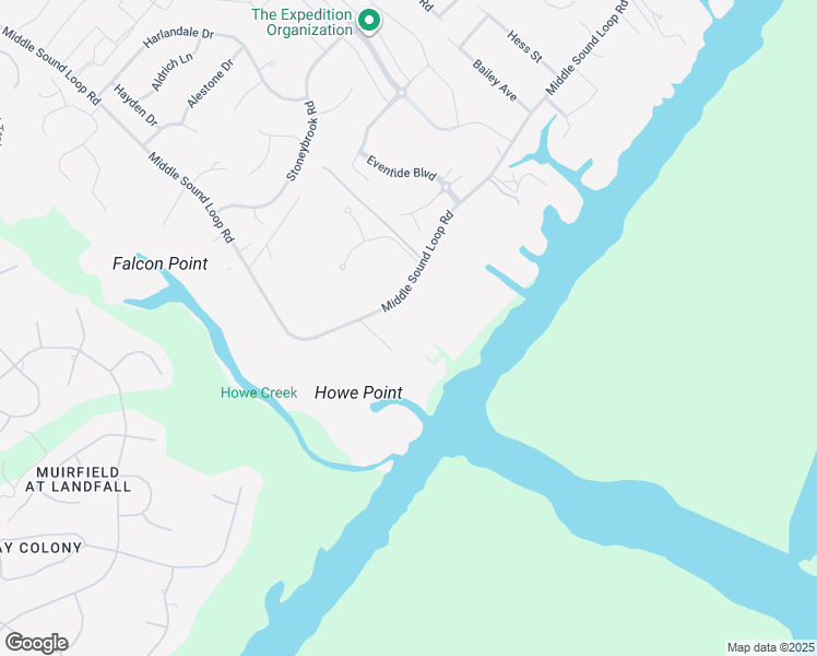 map of restaurants, bars, coffee shops, grocery stores, and more near 2413 Middle Sound Loop Rd in Wilmington